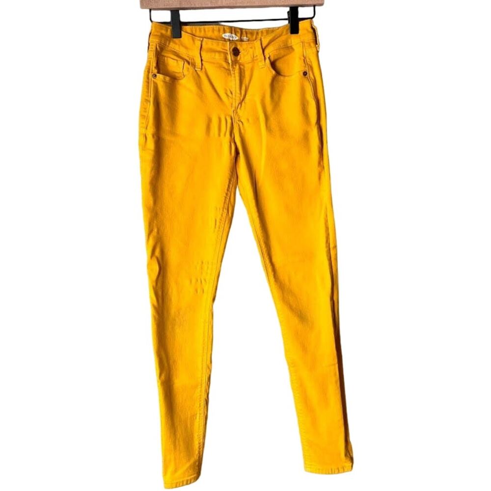 Old Navy Yellow Rockstar Super Skinny‎ Jeans Size 2